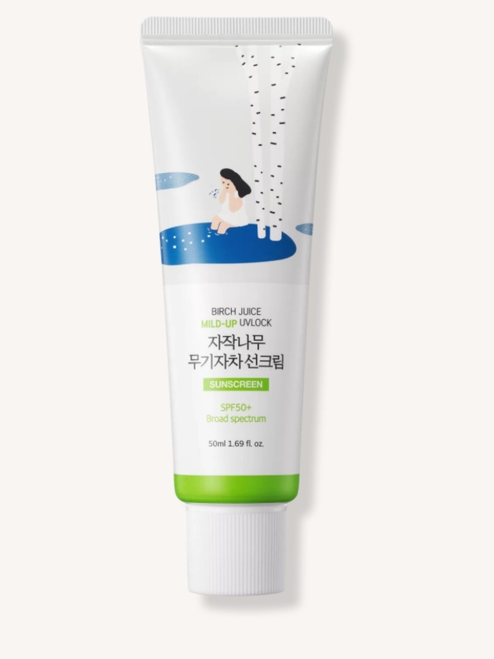 NWT ROUND LAB Birch Juice Mild-Up UVLOCK SPF 50- 50 ml
